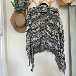 Bundle of 2 Aztec Kimono Tunic Shawls
